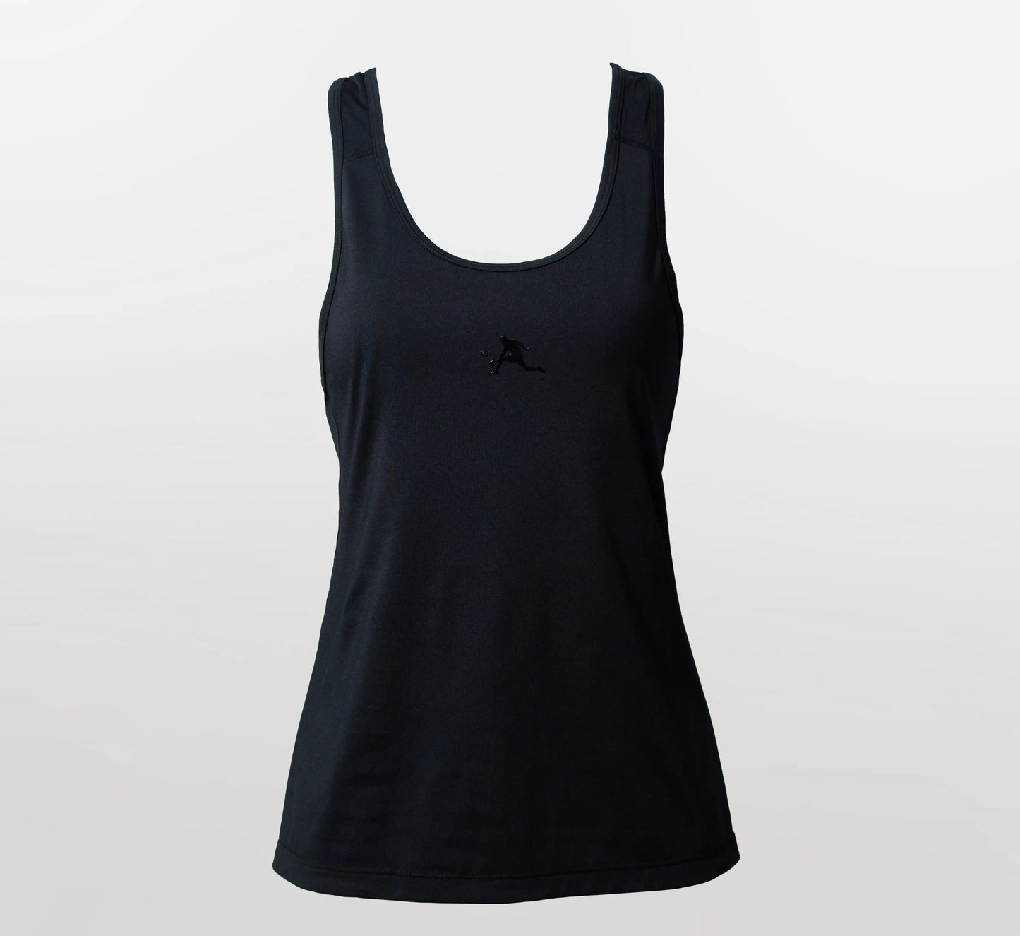 Black tank top with a PBALL logo on a light gray background Noir
