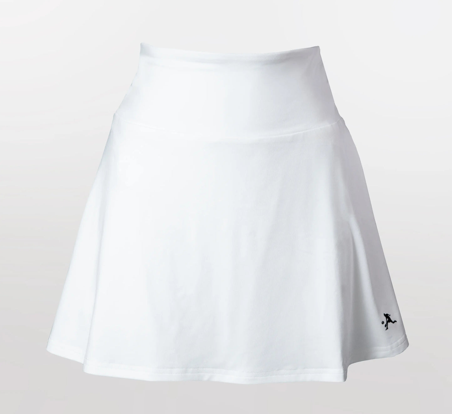 White skirt with a small black PBALL logo on a light gray background Blanc
