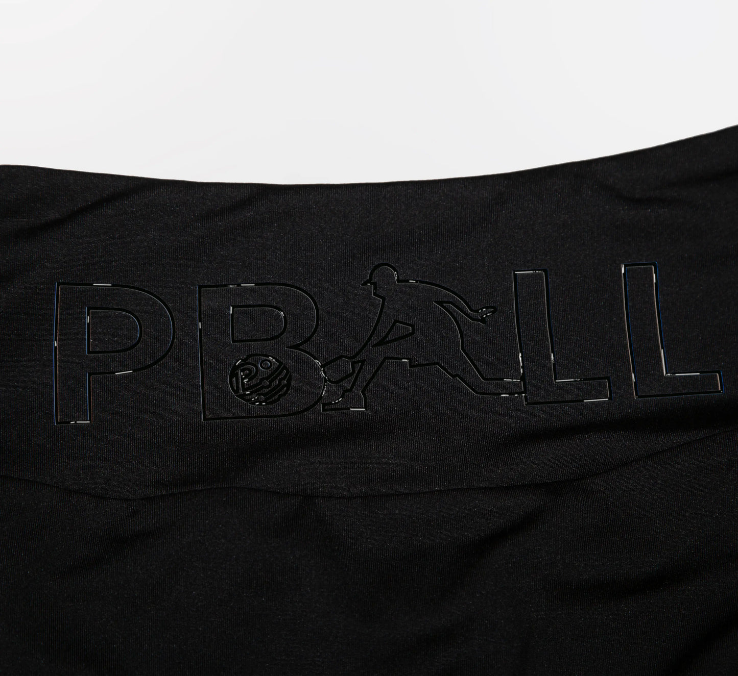 Black skirt with PBALL logo on a white background Noir