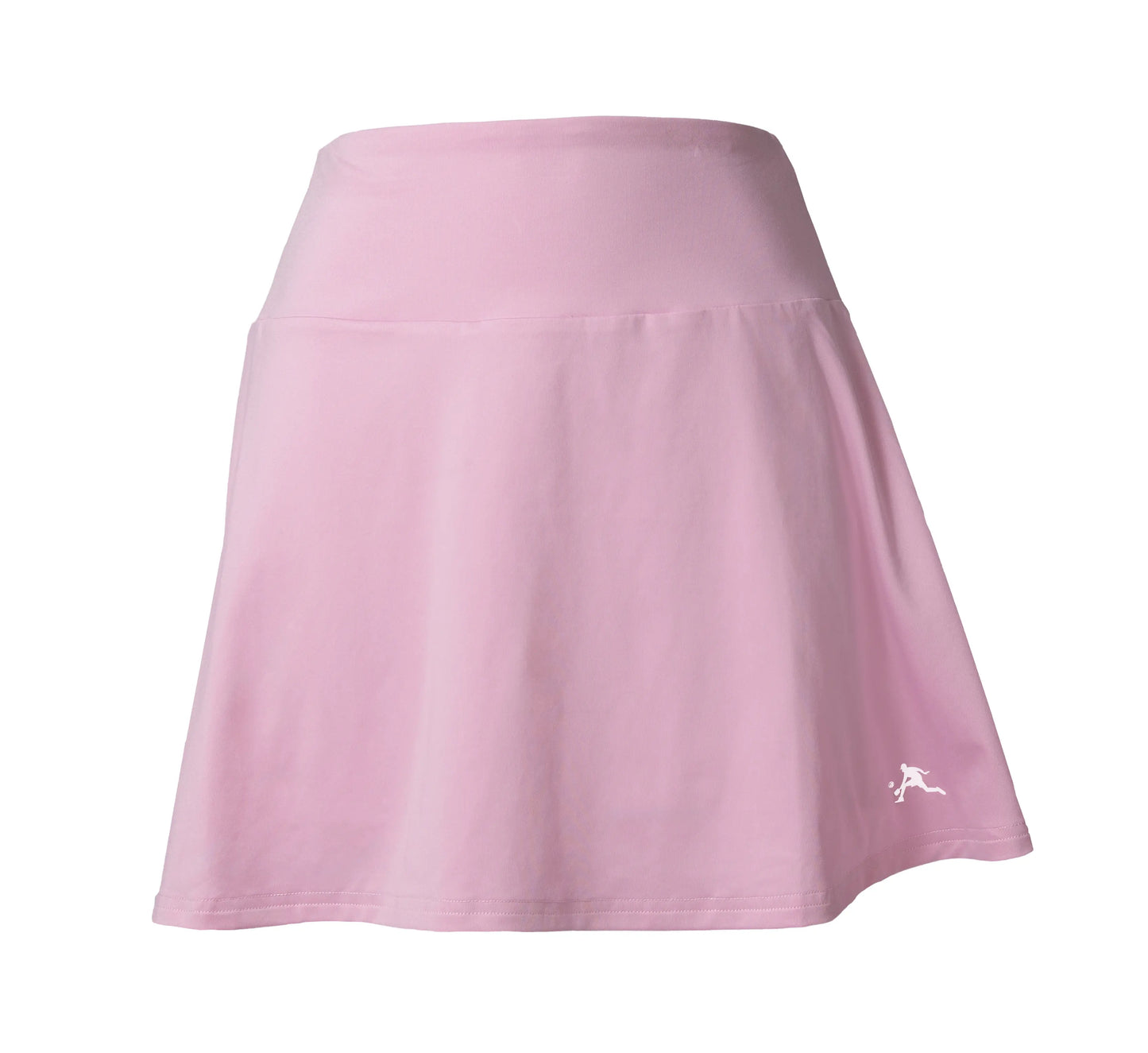 Pink skirt with a logo on a white background Rose