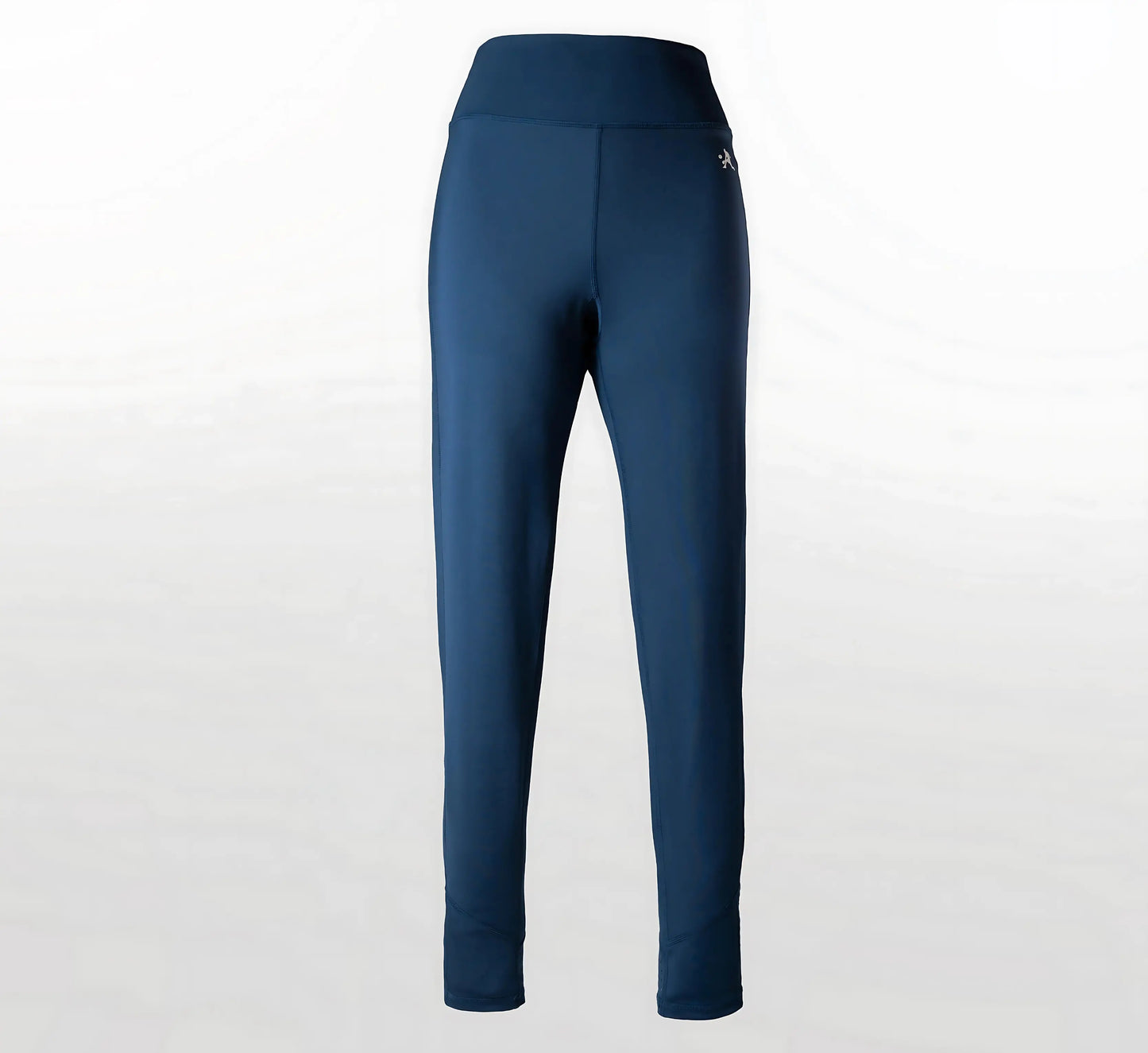 Blue leggings on a white background