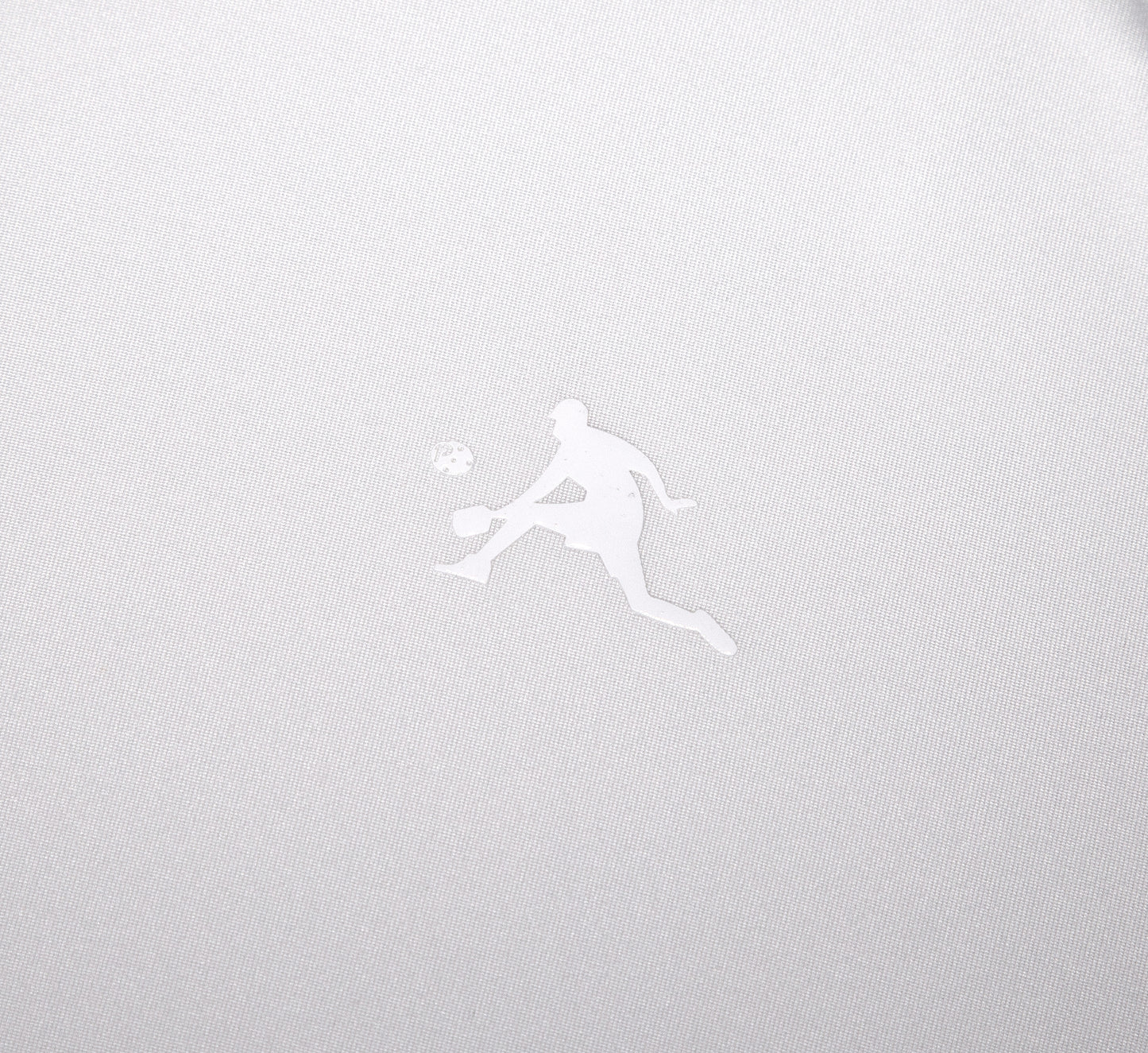 White chandail séchage rapide manche longue pickleball hommes Blanc