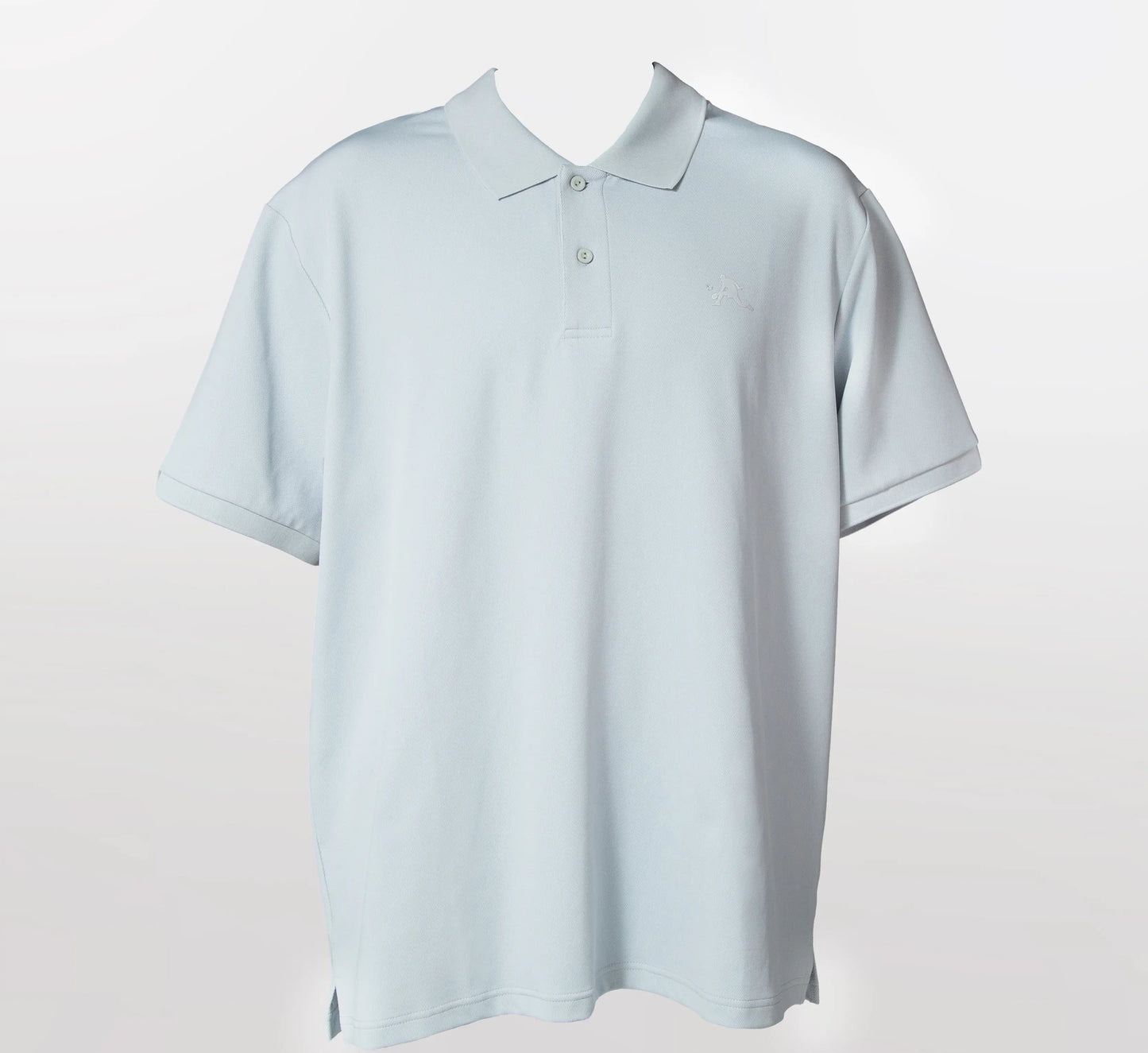 Light Grey polo shirt on a light gray background Gris
