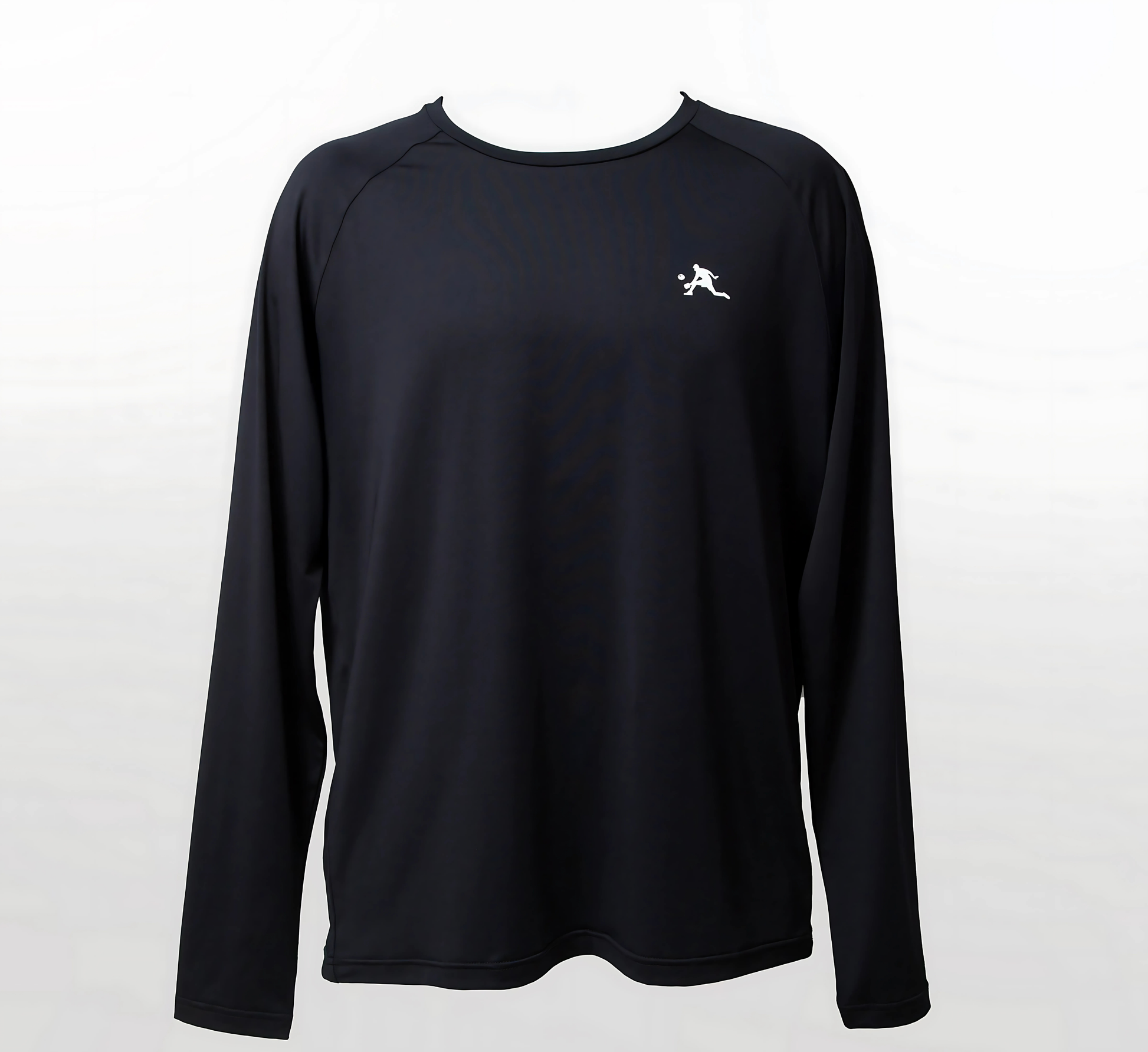 Black chandail séchage rapide manche longue pickleball hommes Noir