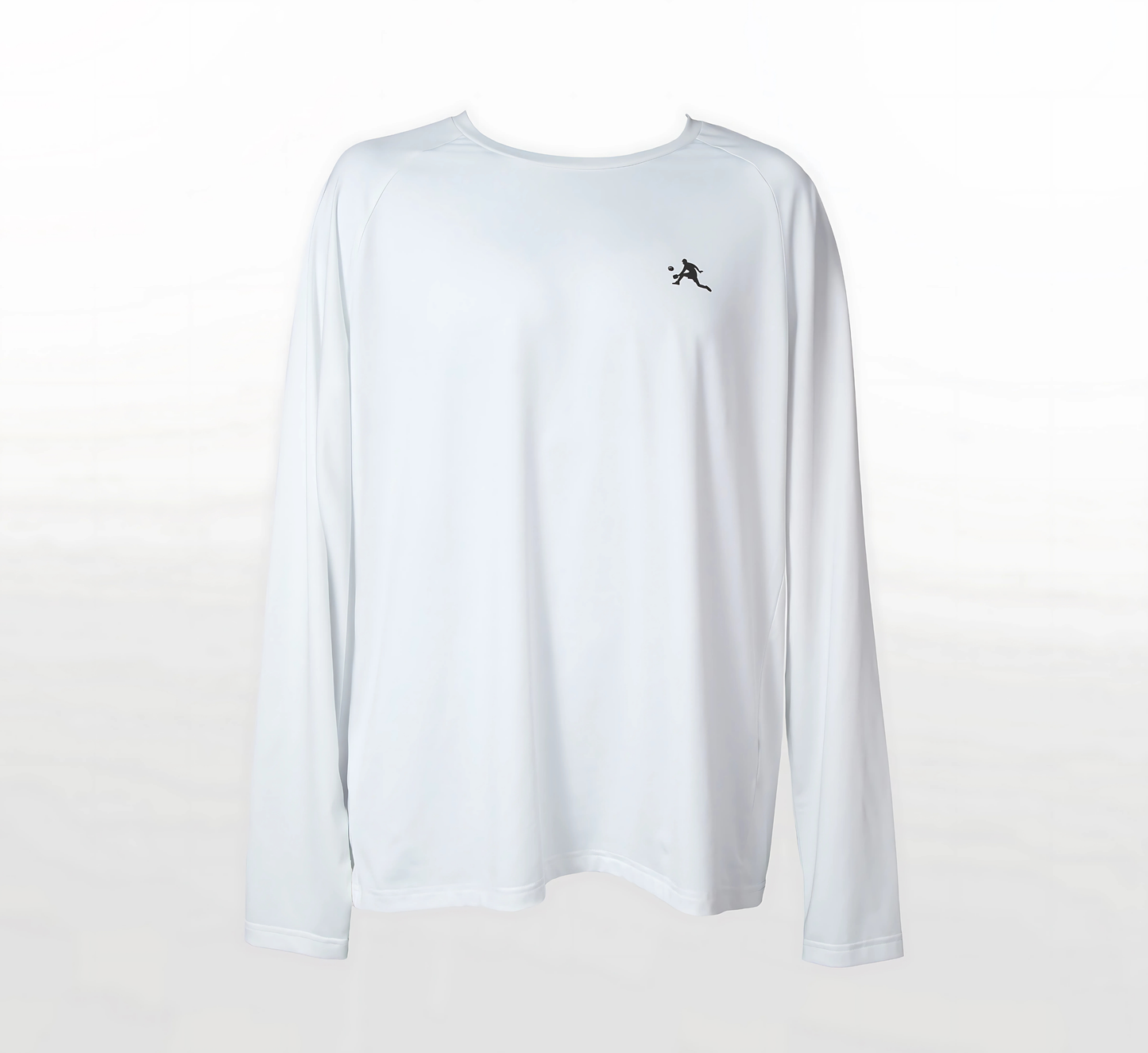 White chandail séchage rapide manche longue pickleball hommes Blanc