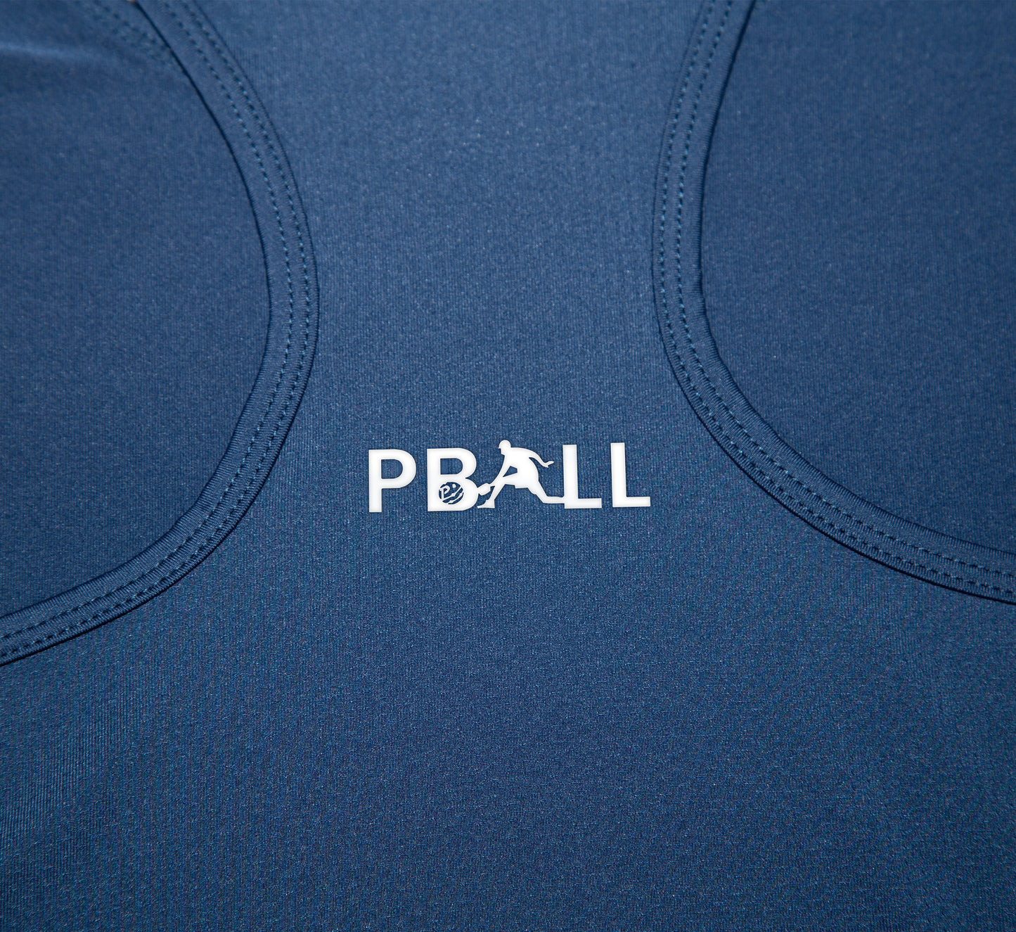 Blue sport performance pickleball mesh tank top Bleu