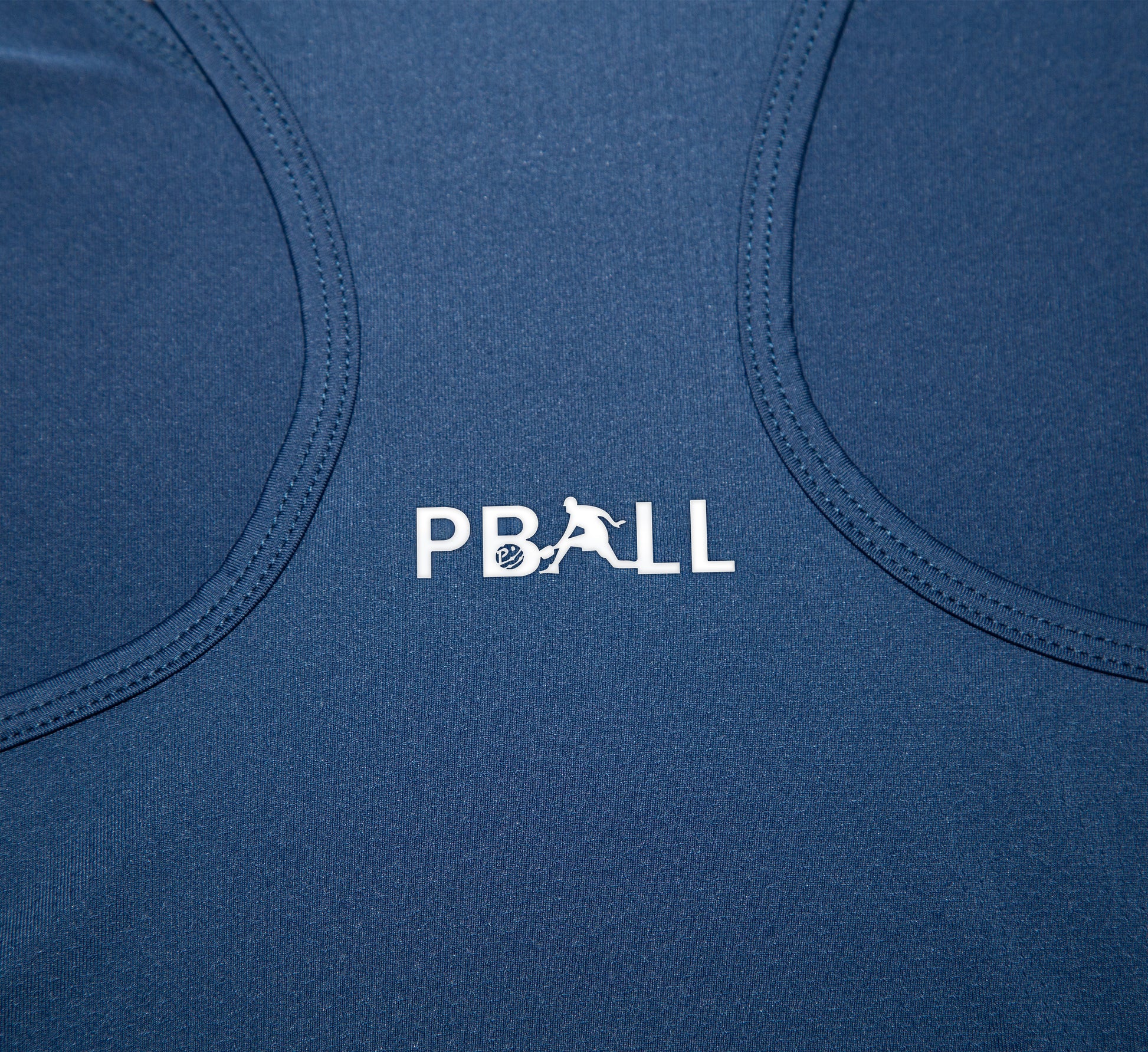 Blue sport performance pickleball mesh tank top Bleu