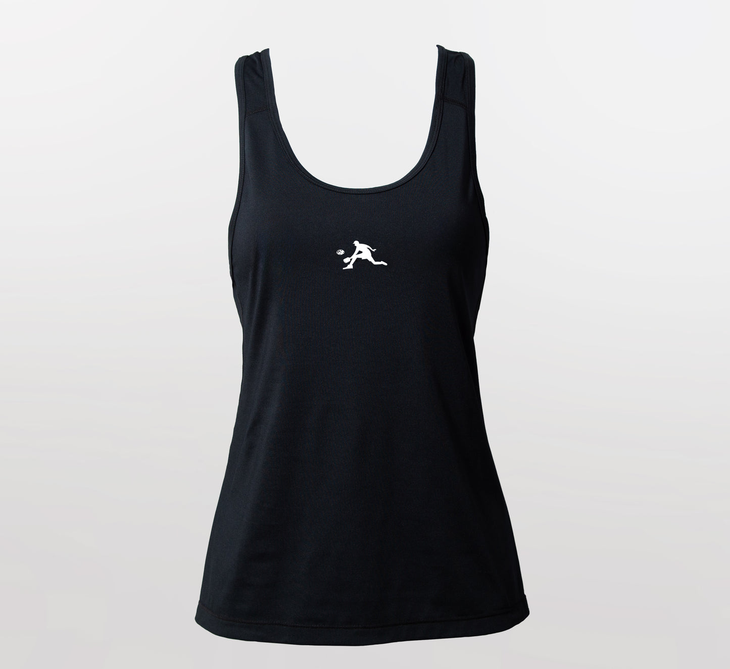 Black camisole mesh sport performance pickleball  Noir