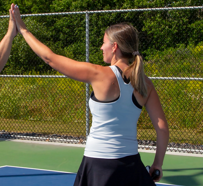 Grey camisole mesh sport performance pickleball Gris