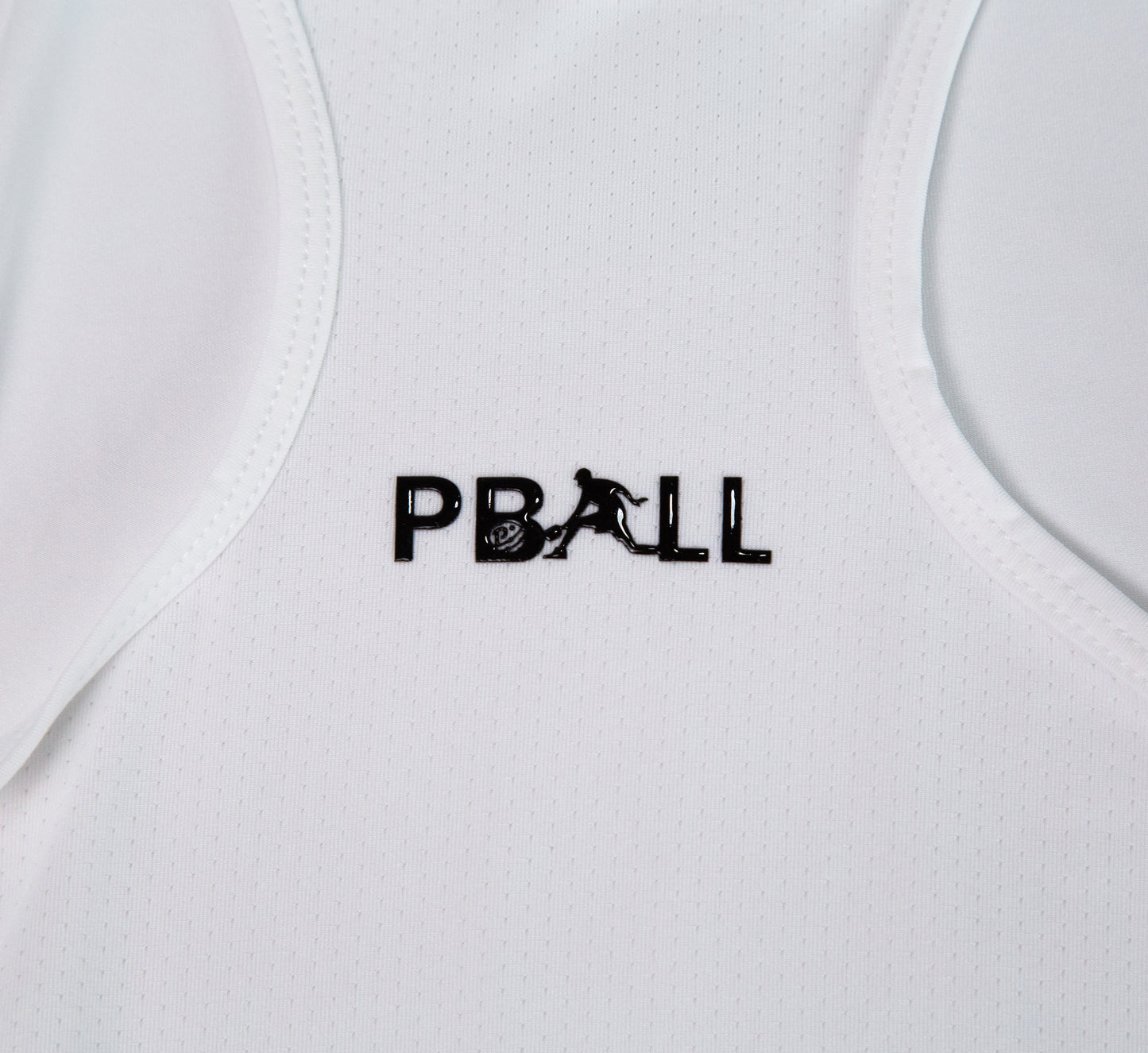 White sport performance pickleball mesh tank top Blanc