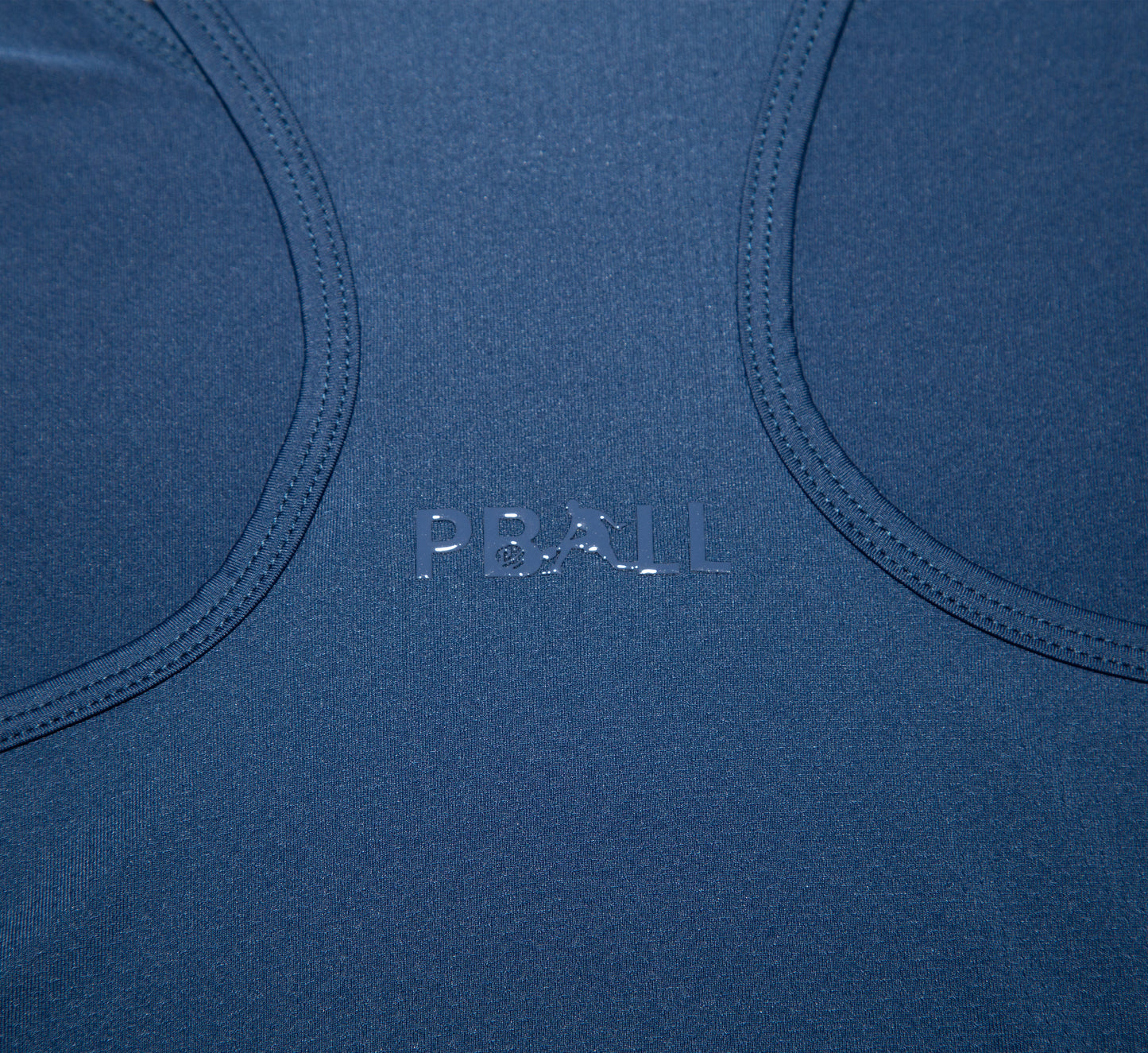 Blue sport performance pickleball mesh tank top Bleu