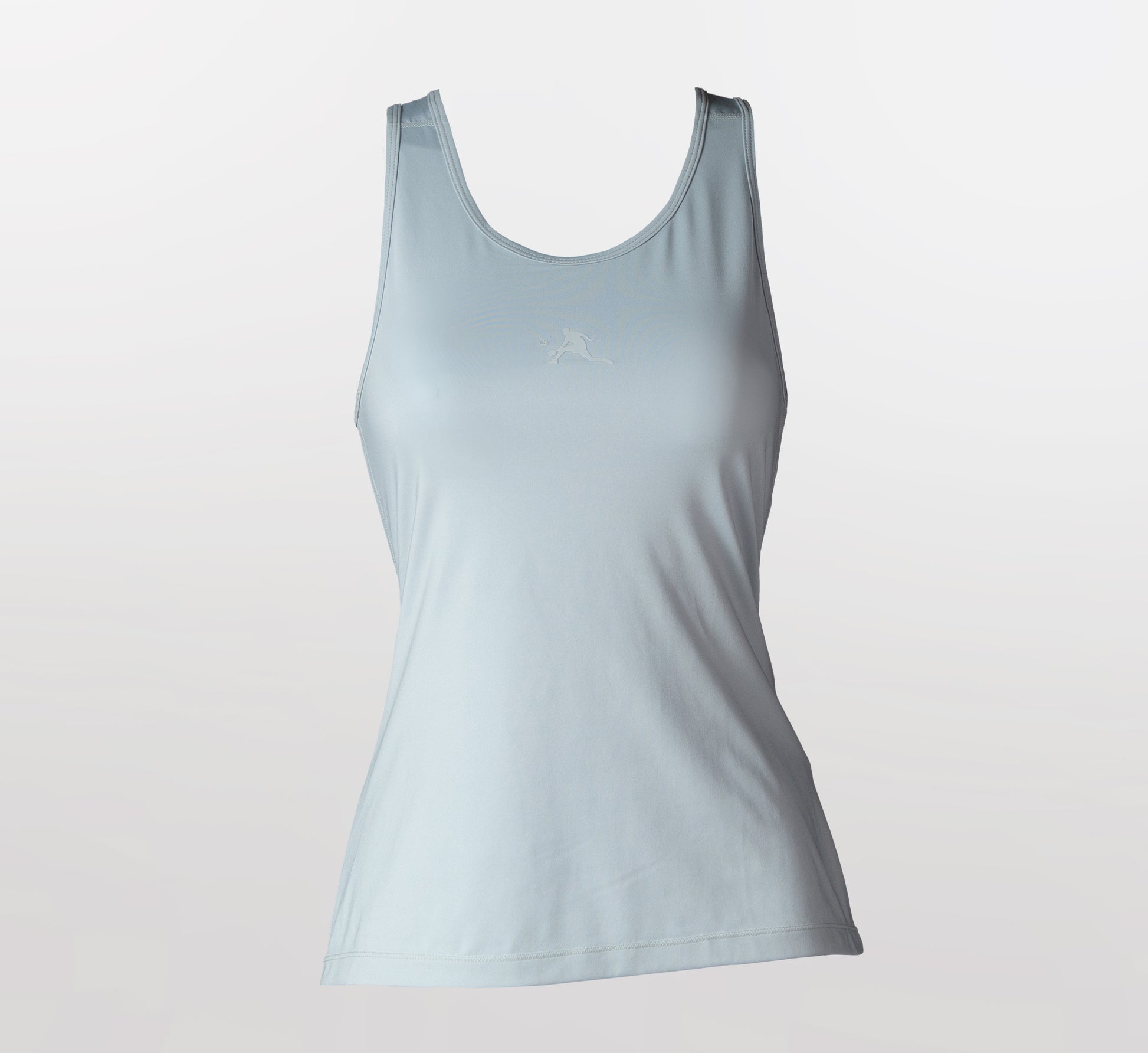 Grey sport performance pickleball mesh tank top Gris
