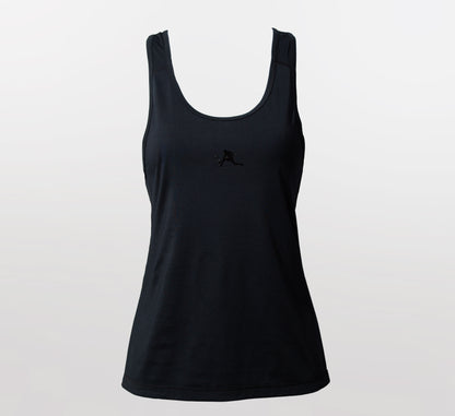 Black camisole mesh sport performance pickleball Noir