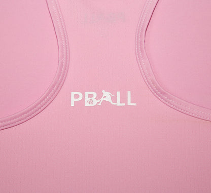 Pink sport performance pickleball mesh tank top Rose