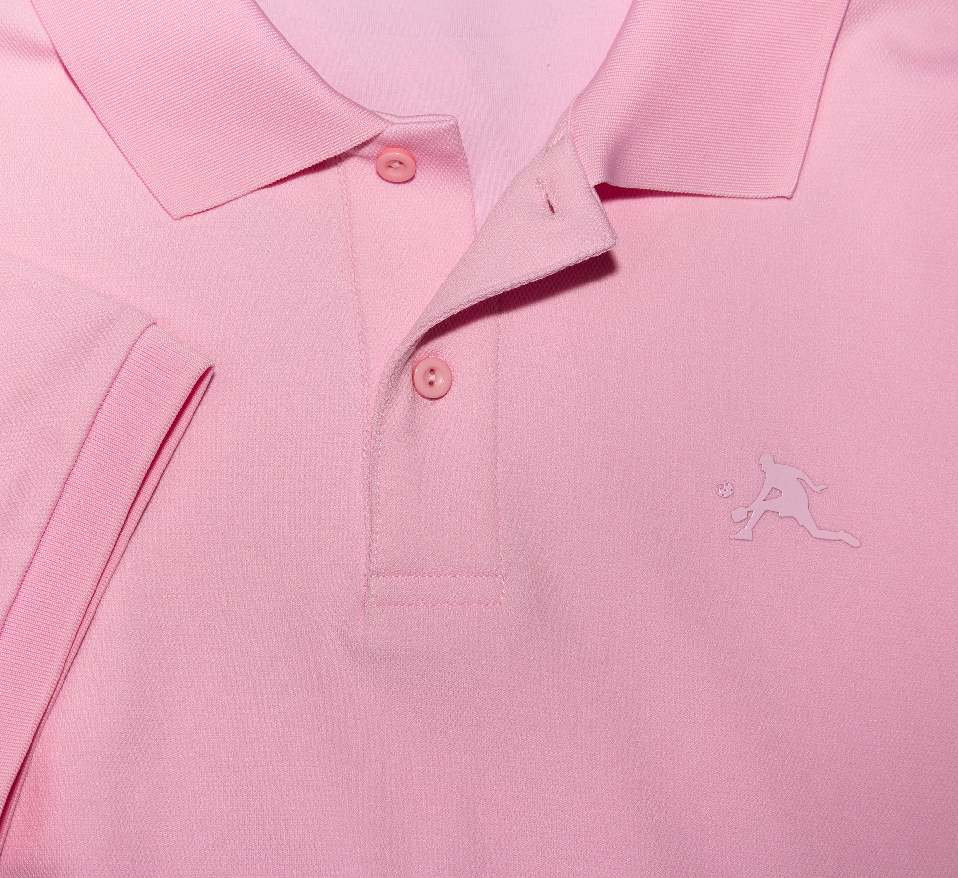 Pink stylish sport pickleball men polo shirt Rose