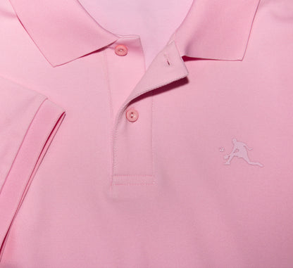 Pink stylish sport pickleball men polo shirt Rose