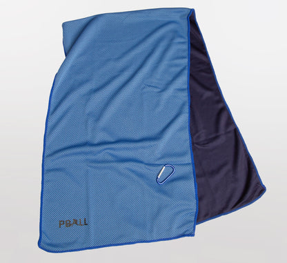 Blue pickleball cooling towel Bleu