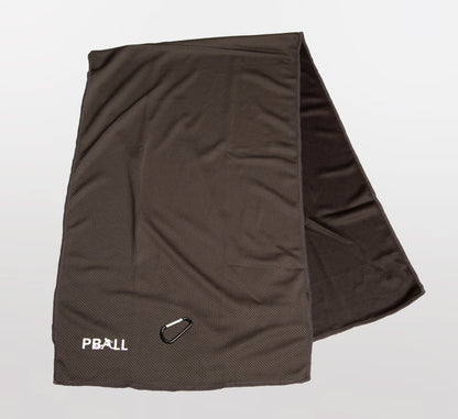 Black pickleball cooling towel Noir
