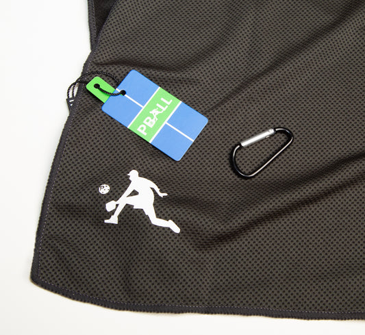 Black pickleball cooling towel Noir