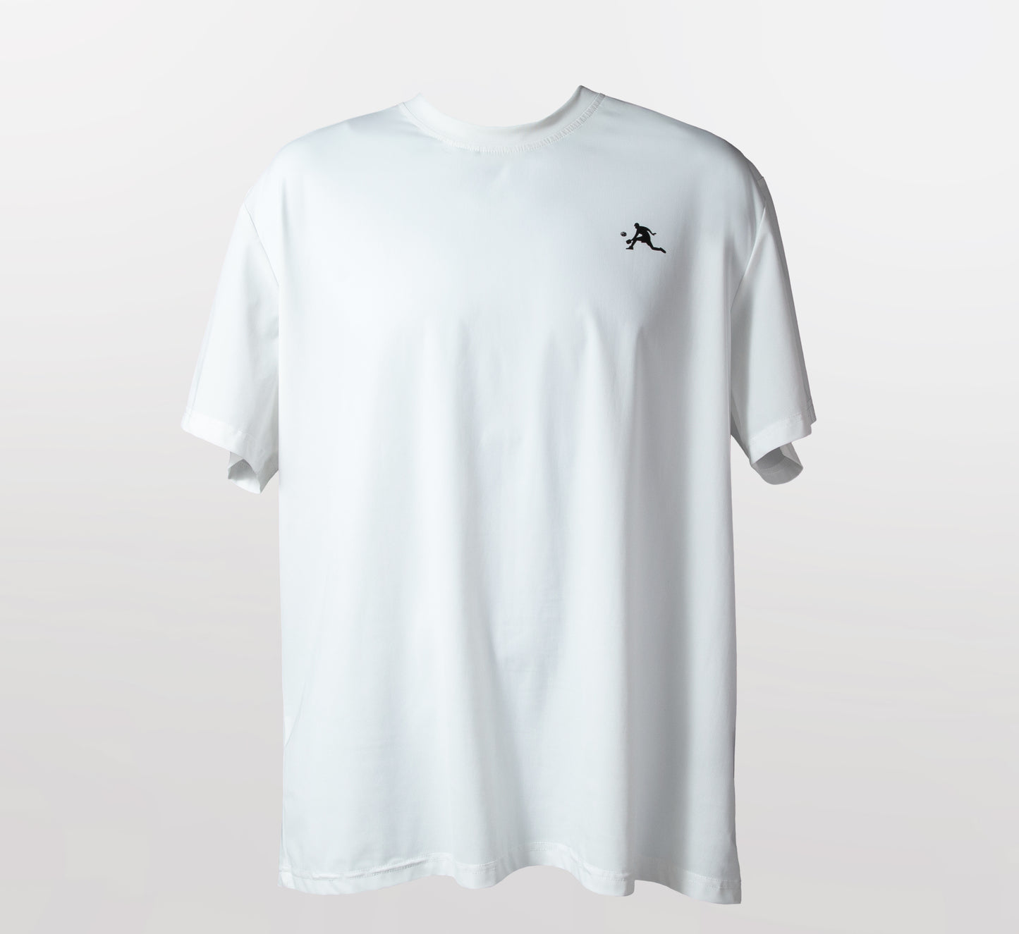 White quick dry cooling performance pickleball men t-shirt Blanc