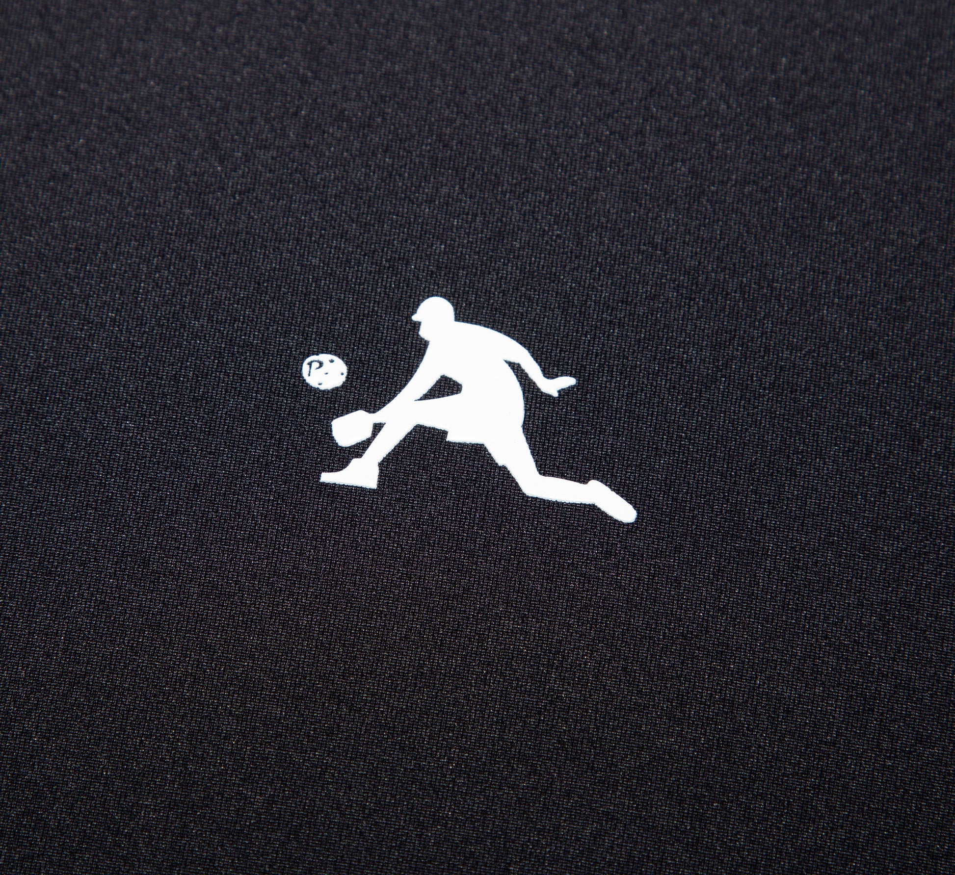 Black quick dry cooling performance pickleball men t-shirt Noir