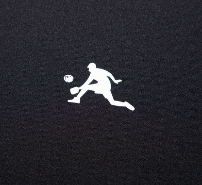 Black quick dry cooling performance pickleball men t-shirt Noir