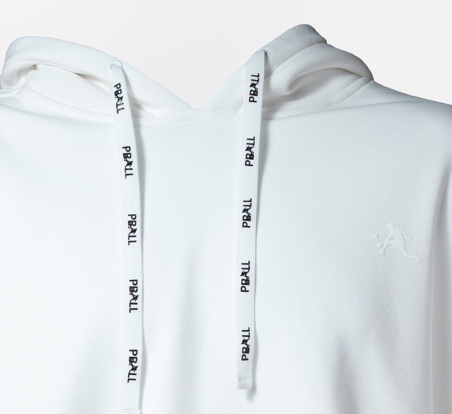 White sport pickleball hoodie Blanc