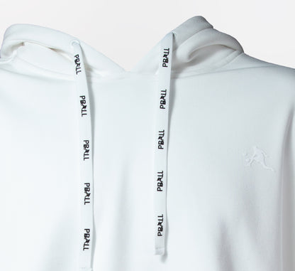 White sport pickleball hoodie Blanc
