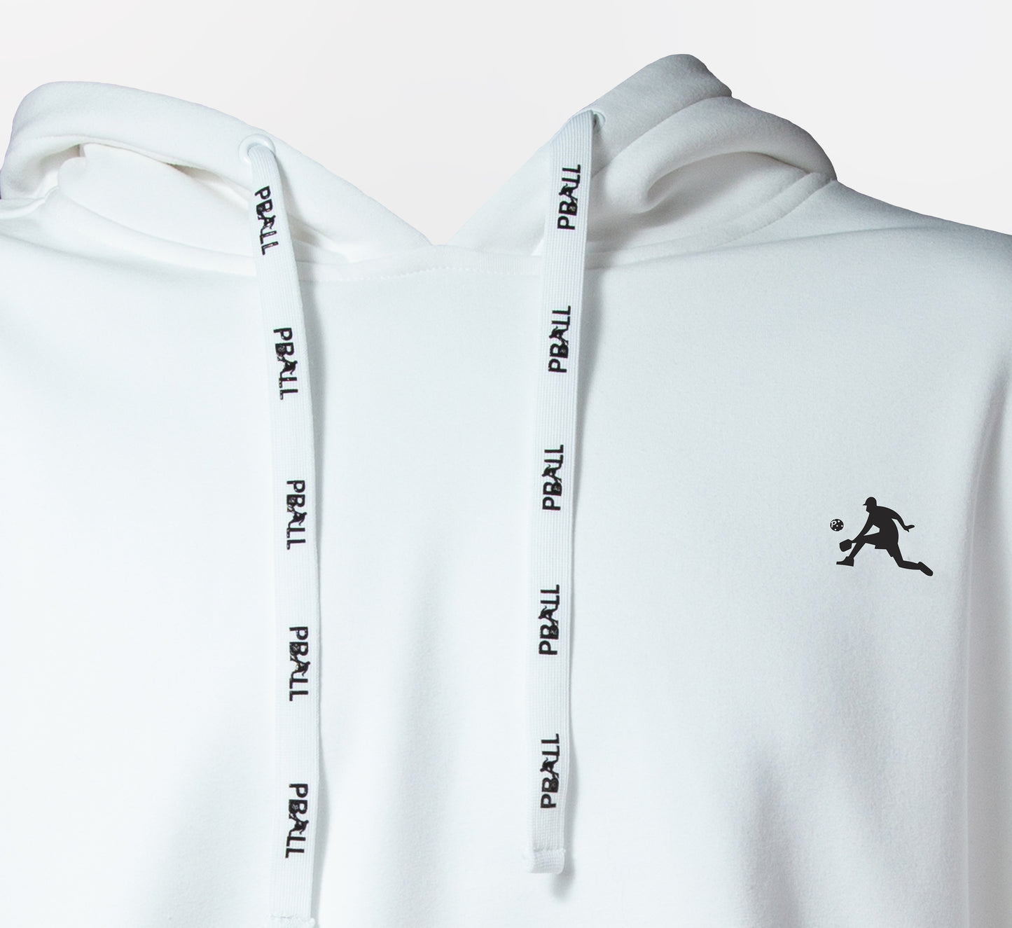 White pickleball sport hoodie Blanc