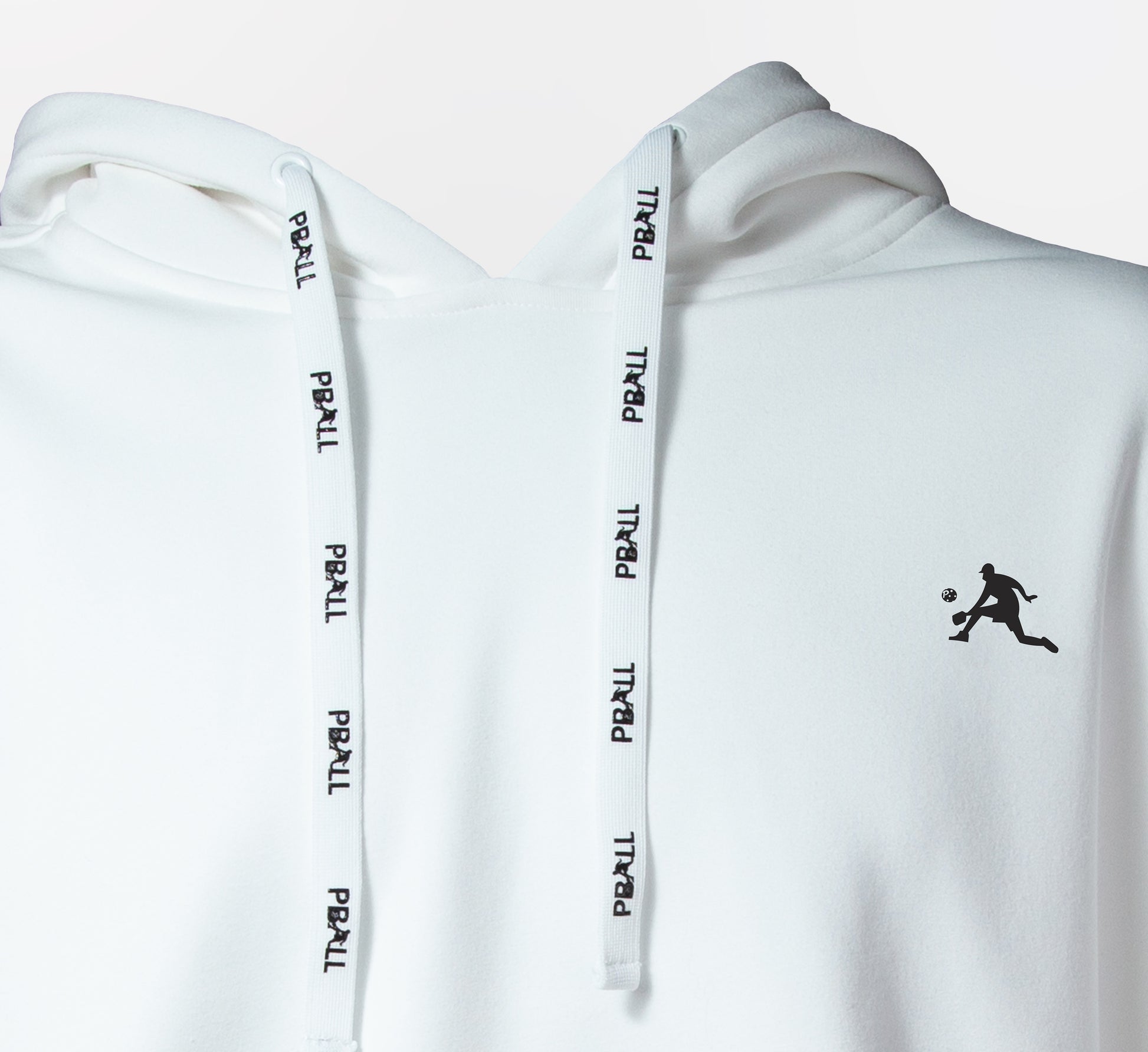 White pickleball sport hoodie Blanc