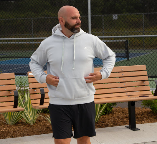 Grey pickleball sport hoodie Gris
