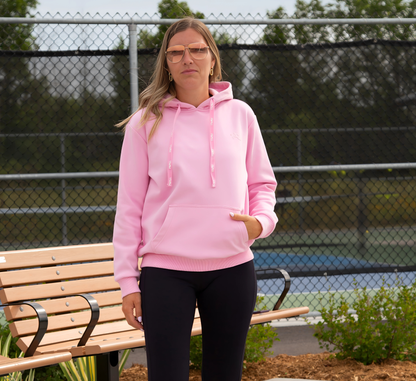 Pink Chandail capuchon sport pickleball Rose