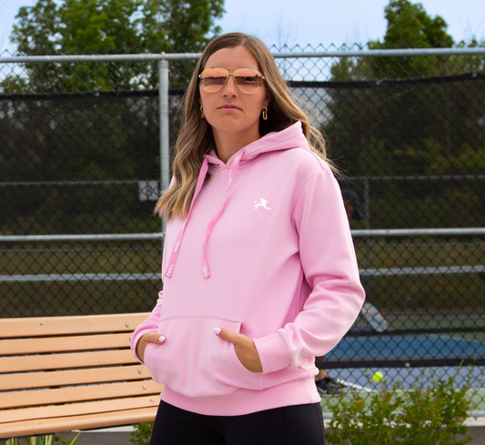 Pink pickleball sport hoodie Rose