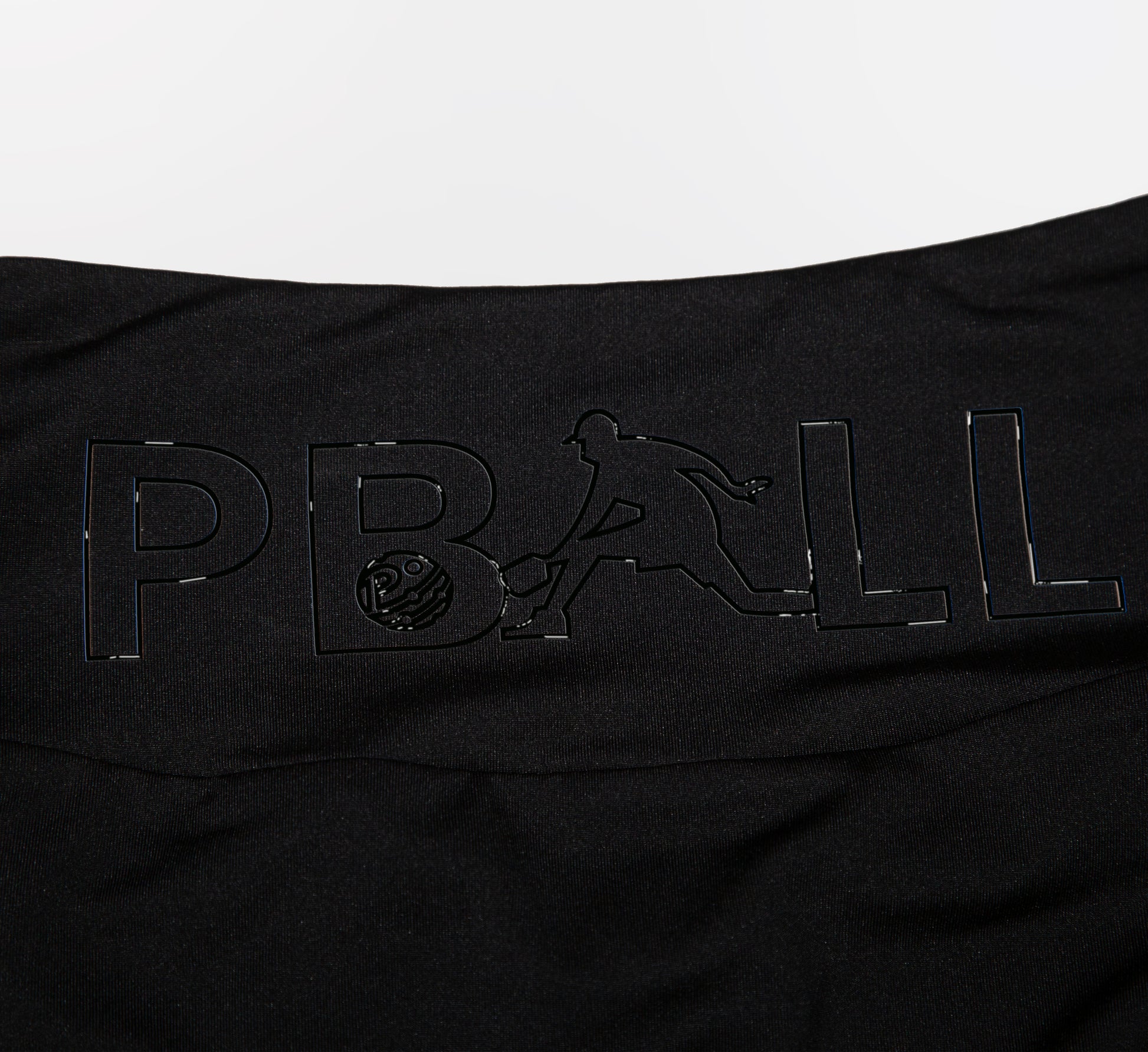 Black high waisted sport performance pickleball skort Noir