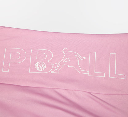 Pink jupe short taille haute sport performance pickleball Rose