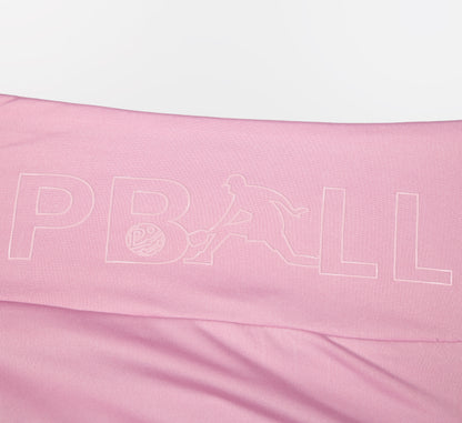 Pink high waisted sport performance pickleball skort Rose