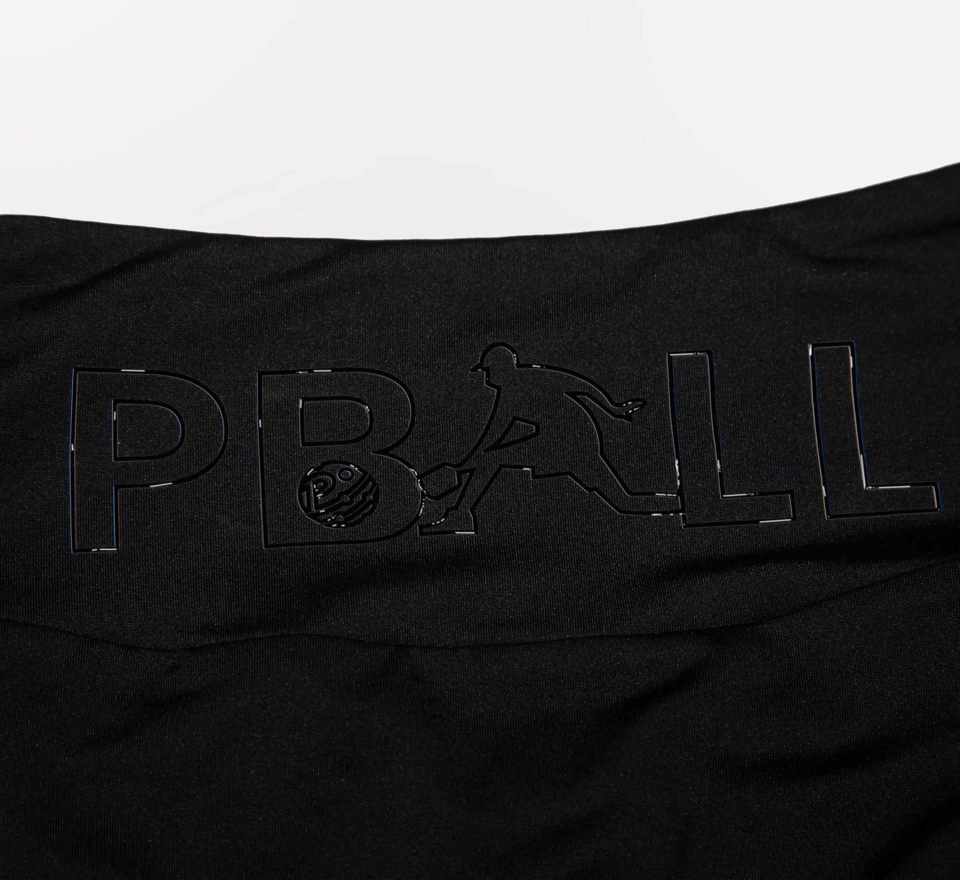 Black skirt with PBALL logo on a white background Noir
