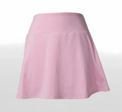 Pink skirt on a light gray background Rose