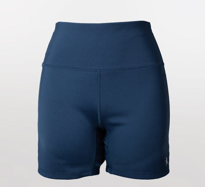 Blue short style cycliste taille haute pickleball Bleu