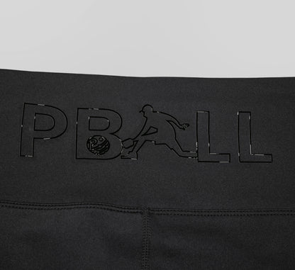 Black short style cycliste taille haute pickleball Noir
