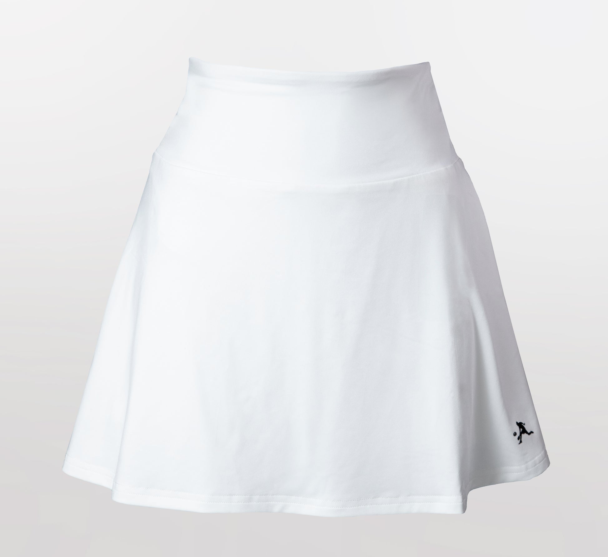 White high waisted sport performance pickleball skort Blanc