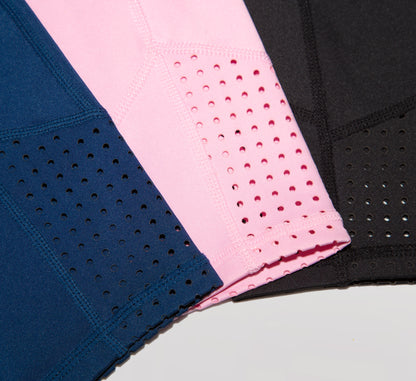 High waisted 2nd skin mesh legging with contrast PBALL logo