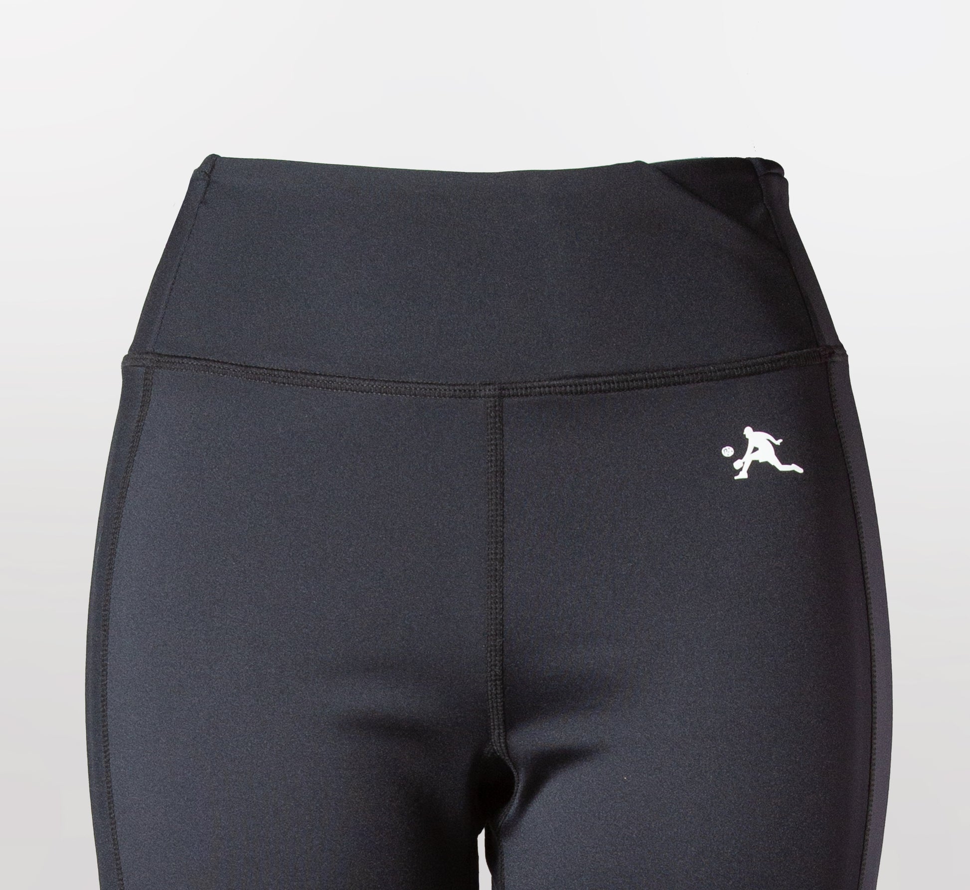 Black high waisted mesh sport performance pickleball legging Noir