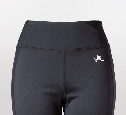 Black high waisted mesh sport performance pickleball legging Noir