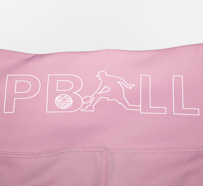 Pink high rise sport performance pickleball biker short Rose