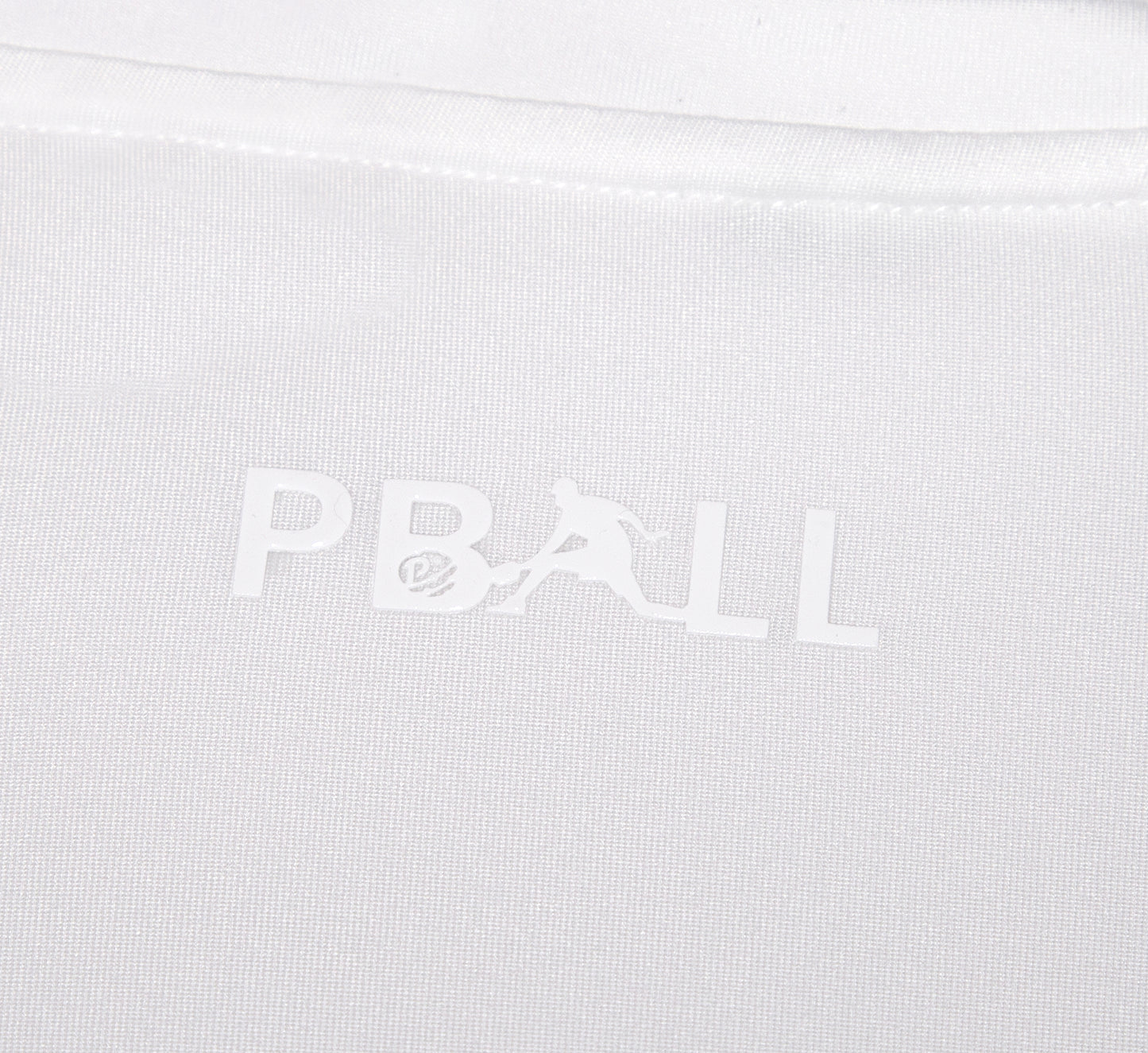 White quick dry long sleeve pickleball men shirt Blanc