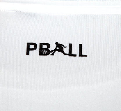 White quick dry long sleeve pickleball men shirt Blanc