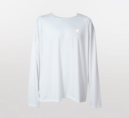 White chandail séchage rapide manche longue pickleball Blanc