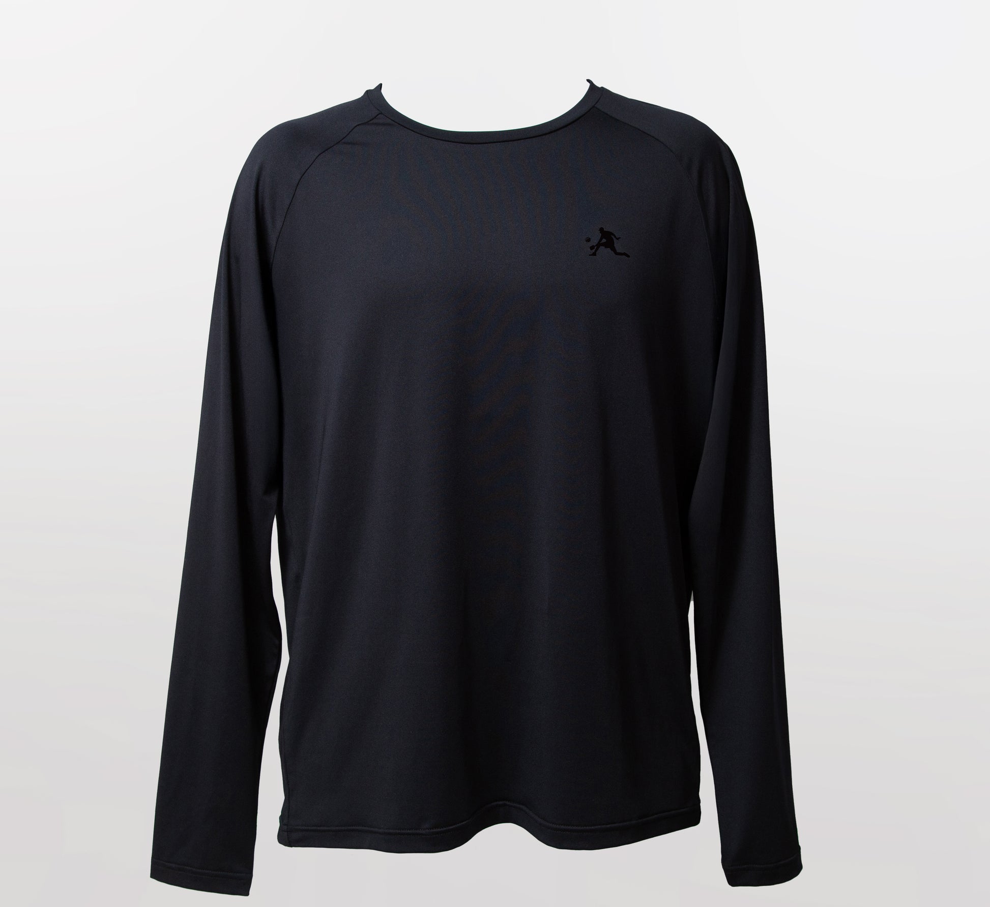 Black quick dry long sleeve pickleball men shirt Noir