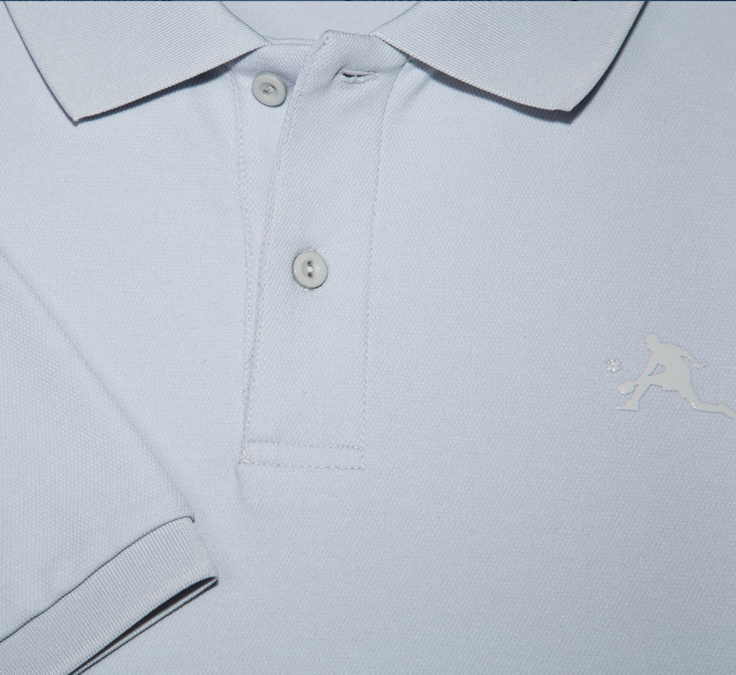 Grey chandail polo élégant sport pickleball hommes Gris